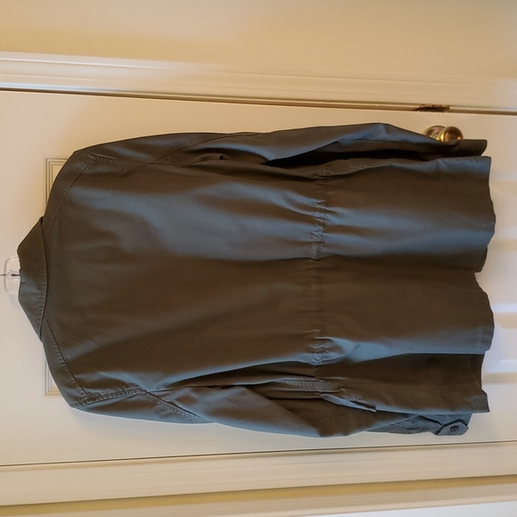 Banana Republic woman's tunnel waist jacket,  color: green night,  size: 10 tall - Picture 14 of 15